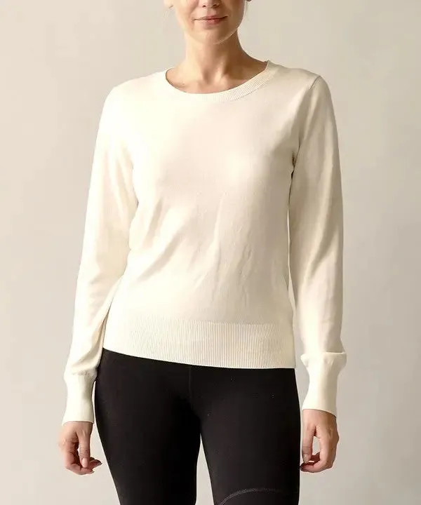 Bamboo Sweater Crew Neck Top