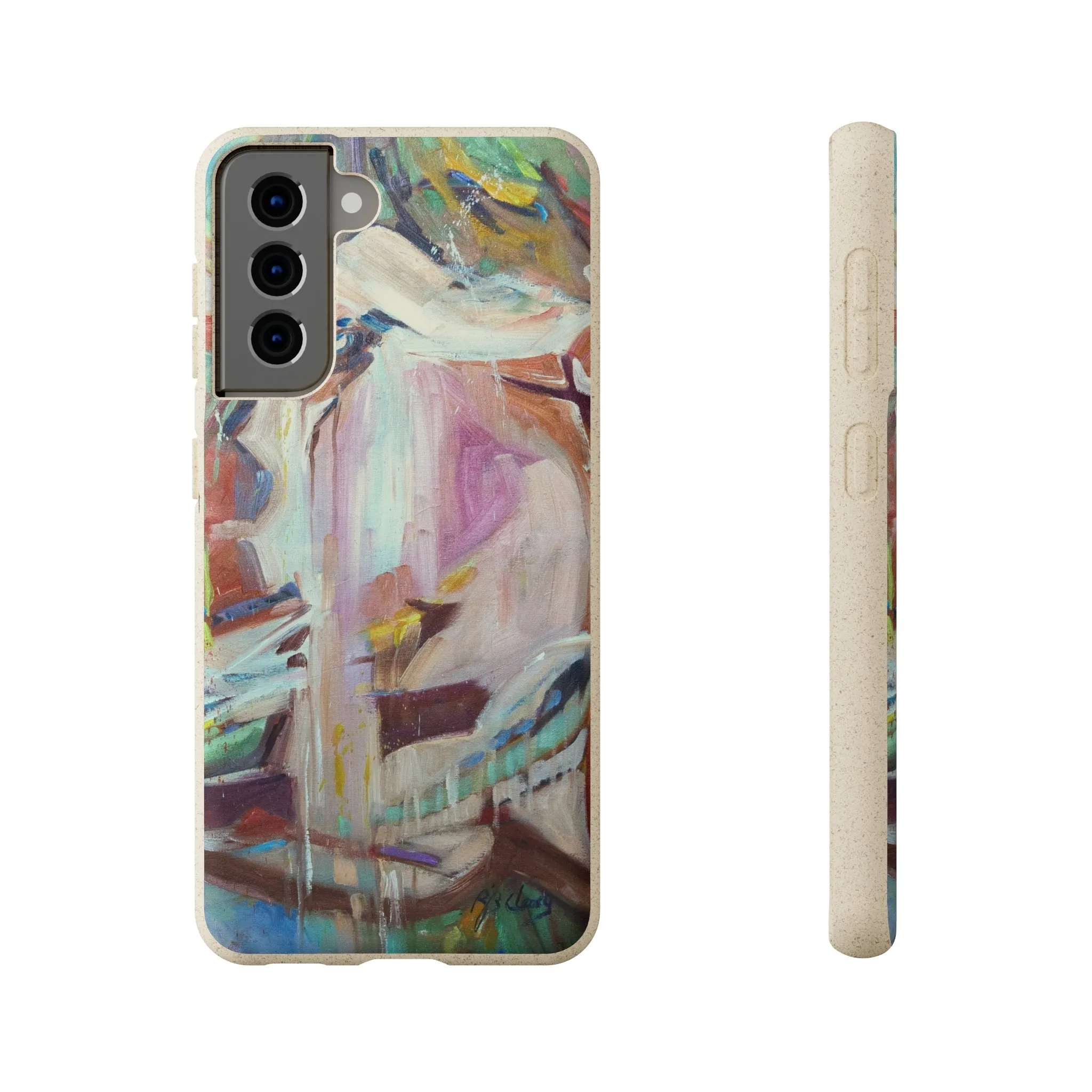 Biodegradable Phone Case with 'All Seasons' Abstract Original Artwork by Barbara Cleary