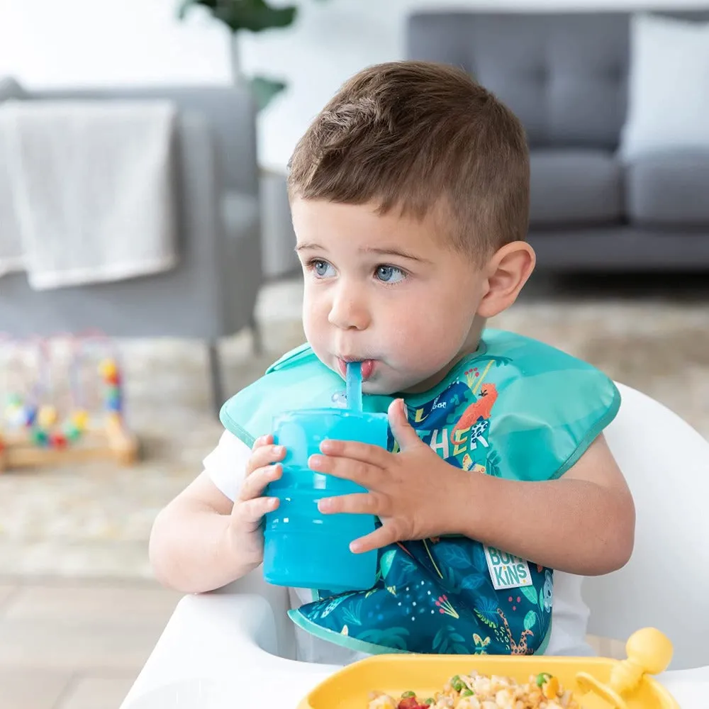 Bumkins Silicone Straw Cup with Lid