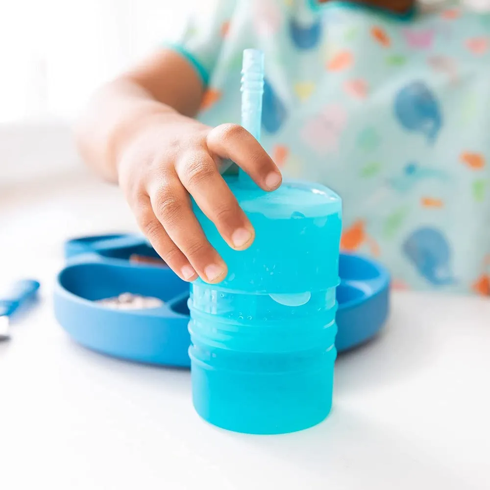 Bumkins Silicone Straw Cup with Lid