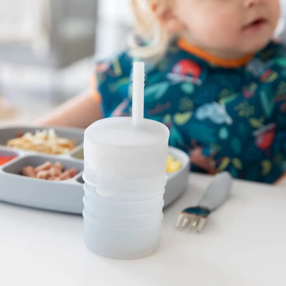 Bumkins Silicone Straw Cup with Lid