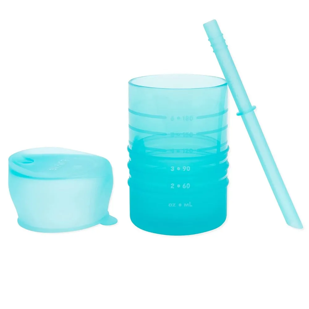 Bumkins Silicone Straw Cup with Lid
