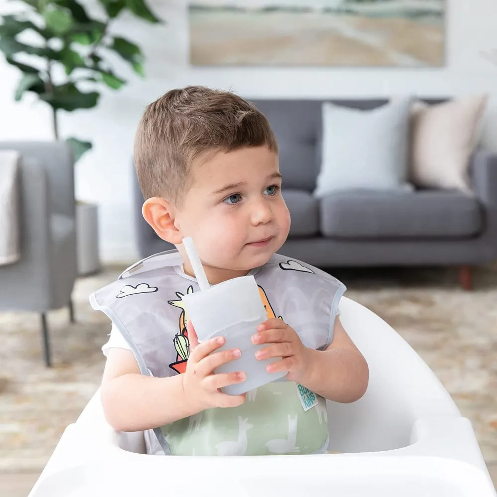 Bumkins Silicone Straw Cup with Lid