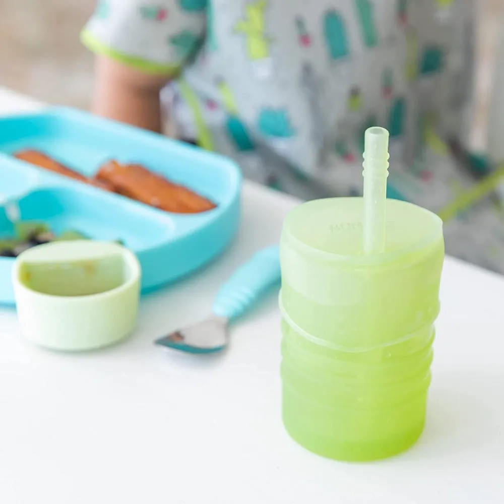 Bumkins Silicone Straw Cup with Lid