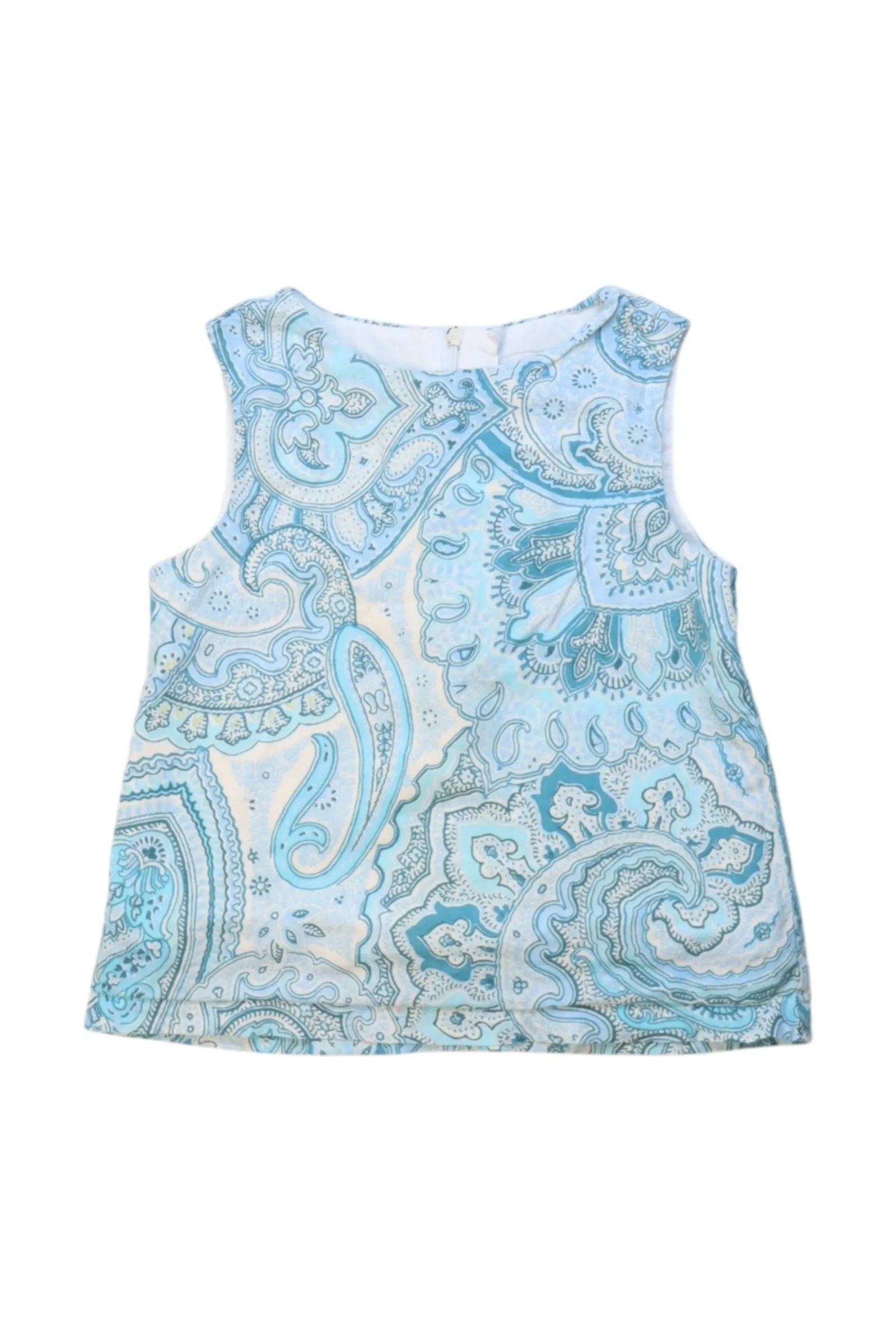Chickeeduck Paisley Print Sleeveless Top - Size 4T