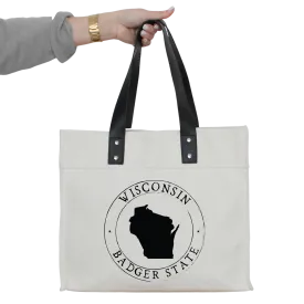 Custom State Emblem Market Tote
