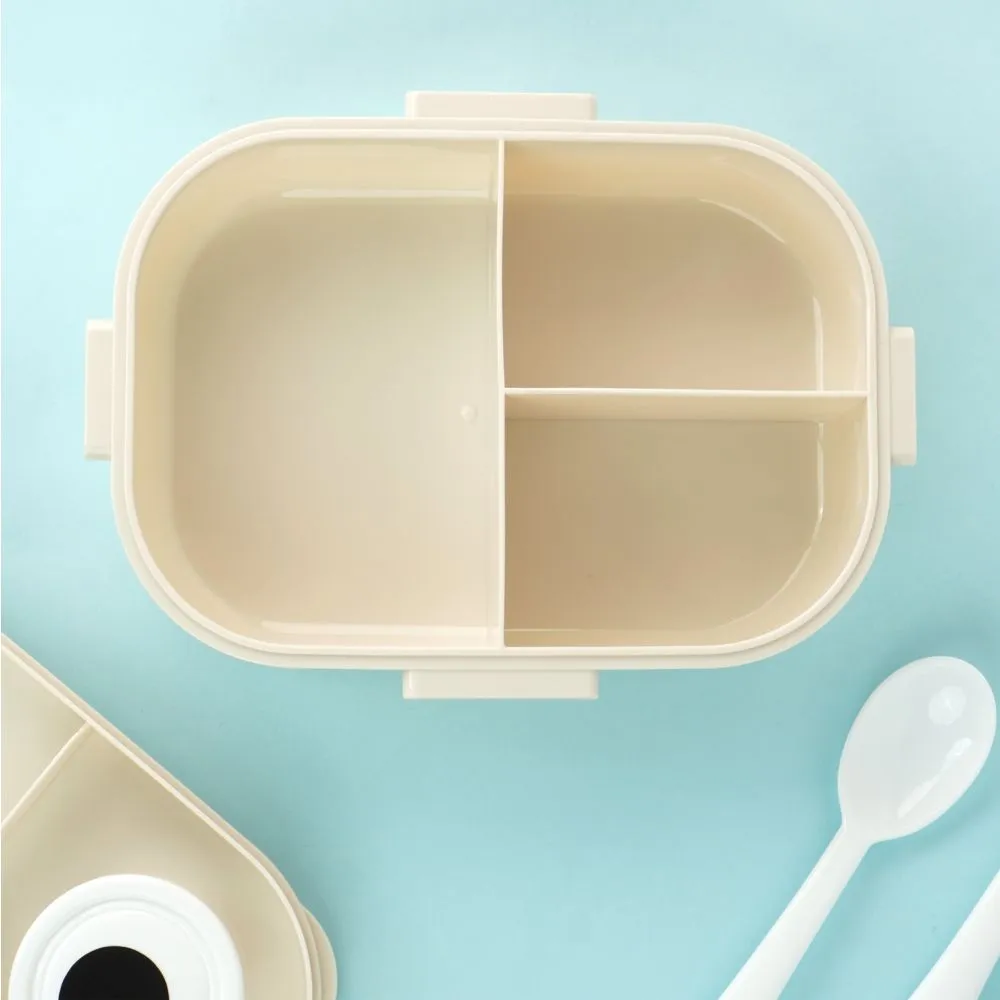 Green Big Eye Dino 2 Decker Lunch Box for Kids