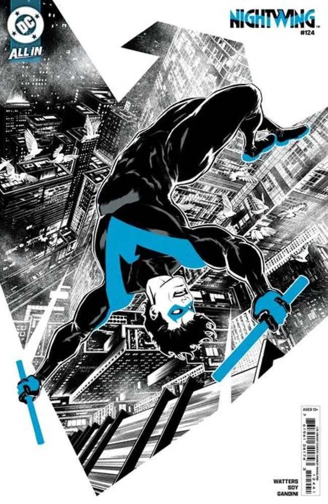 Nightwing #124 Cover E 1:25 Amancay Nahuelpan Card Stock Ratio Variant
