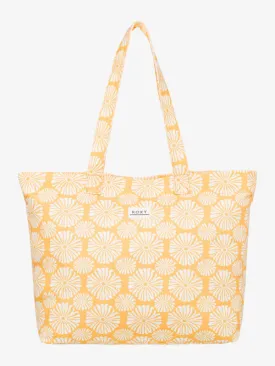 Roxy Women's Sweeter Than Honey Large Tote Banana Cream Tropical Tile ERJBT03407_YFL5