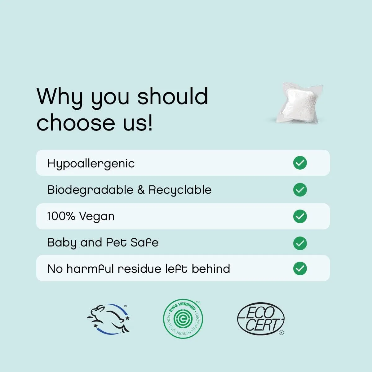 Unscented Dishwasher Pods, New and Improved Packaging, Zero Plastic, Vegan, Eco-Friendly, Natural Dishwasher Detergent