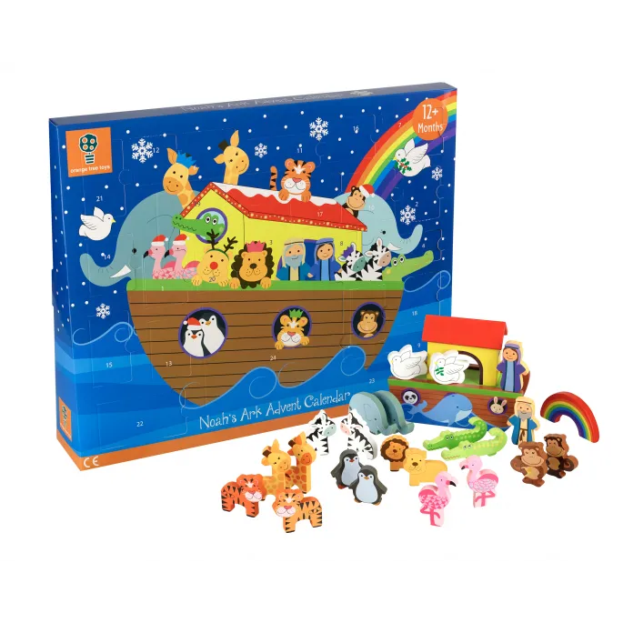 Wooden Noah’s Arc Advent Calendar